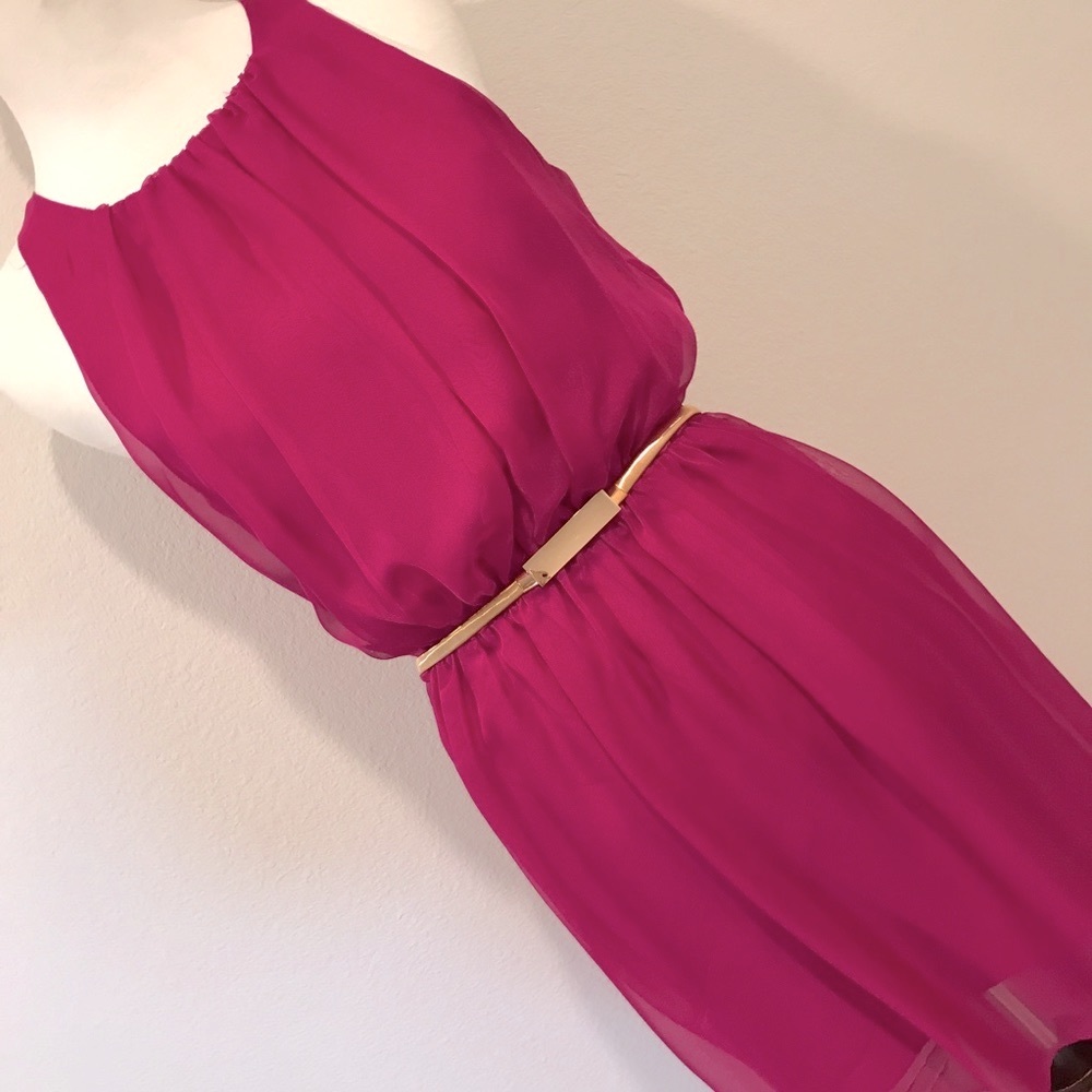 Forever 21 Sheer High Low Mini Maxi Dress